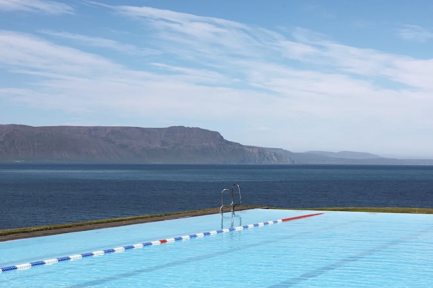 Iceland Hofsós Infinity Pool Day