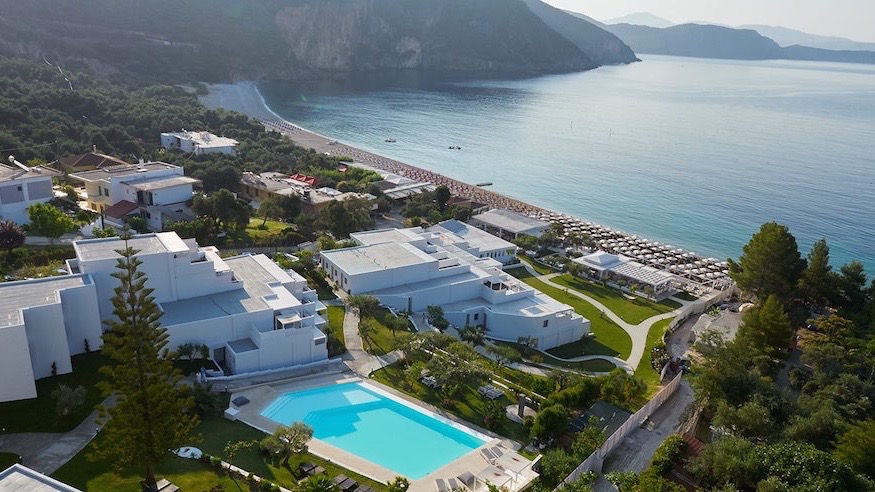 Lichnos Beach Hotel Drone View