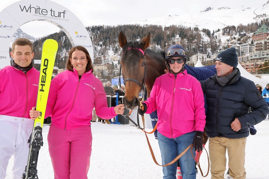 White Turf St. Moritz Team Credit Suisse Fotocredit swissimage Andy Mettler