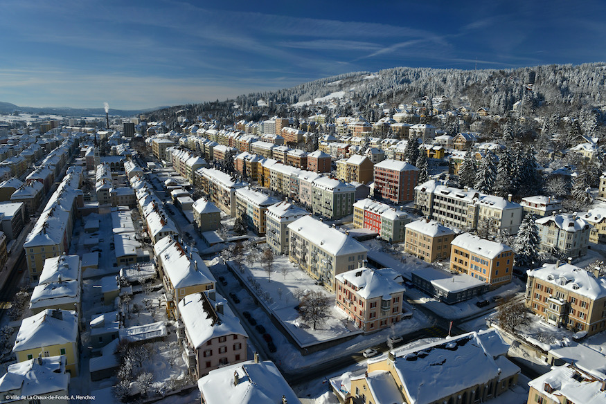 La Chaux-de-Fonds UNESCO Welterbe Winter © Tourisme Neuchatelois