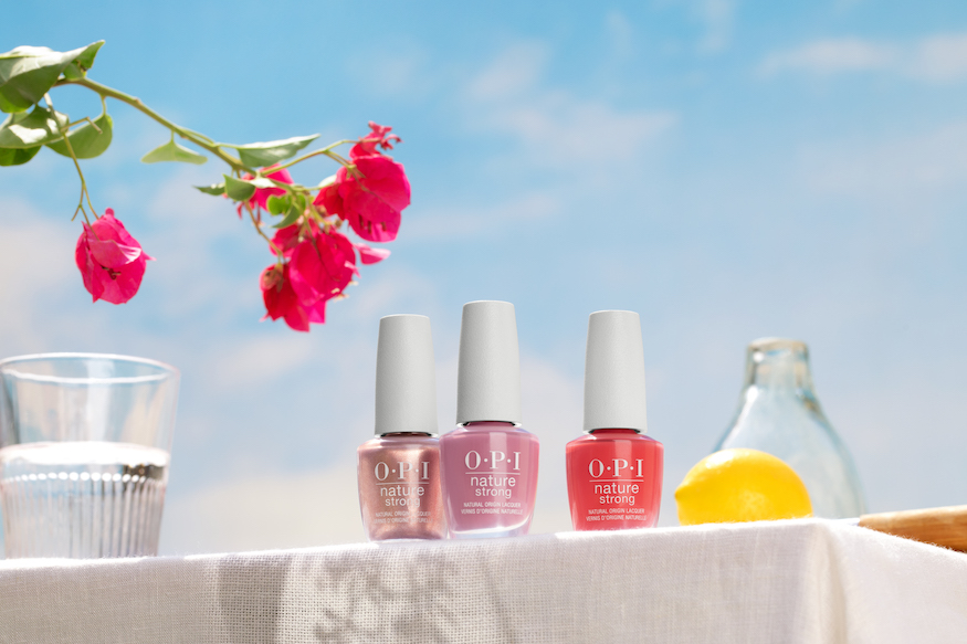 OPI Nature Strong Vegan Nail Polish Knowledge Is Flower Intentions Are Rose-Gold Emflowered – Nature