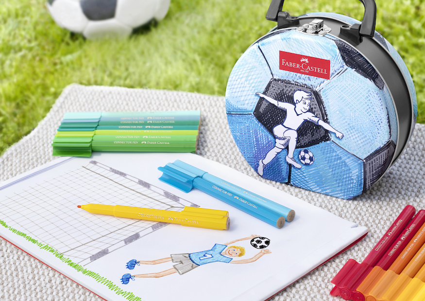Faber Castell Felt tip pen Connector suitcase Soccer