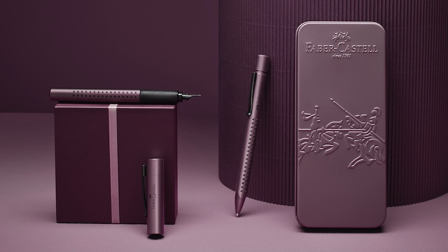 Faber Castell Grip Edition Set Berry Layed out