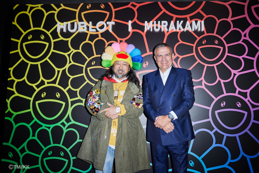 Hublot x Takashi Murakami Hublot CEO Ricardo Guadalupe _ Takashi Murakami at the Hublot launch in New York