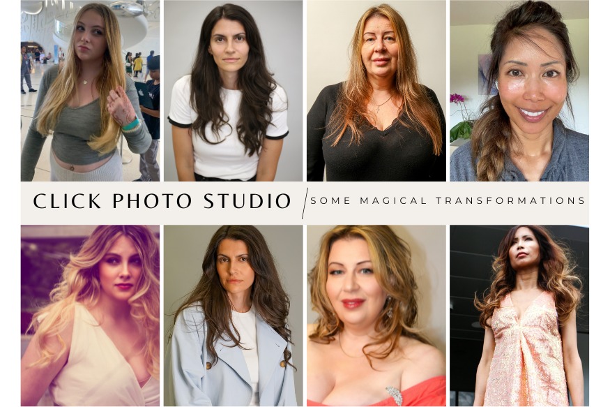 CLICK Photo Studio Before After Fashion Photo Shoot