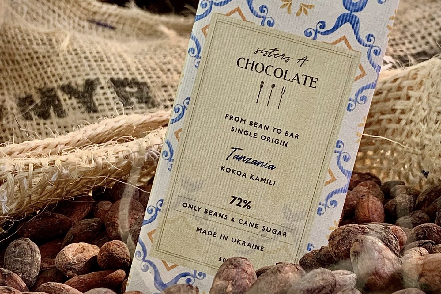 Sisters A. Chocolate Ukraine Lutsk Bean-to-Bar Tanzania Single Origin