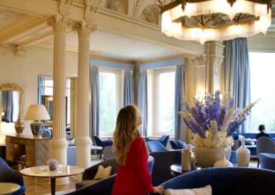 Grand Hotel Kronenhof Pontresina Engadin Switzerland Lounge