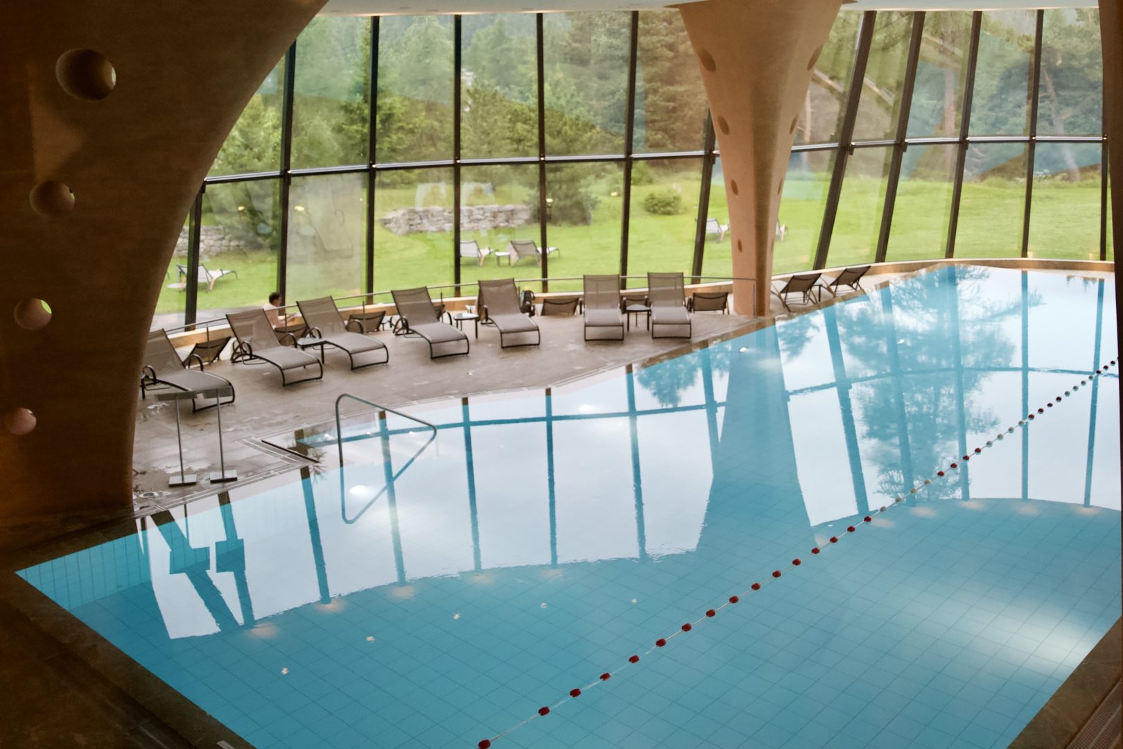 Grand Hotel Kronenhof Pontresina Engadin Switzerland Pool