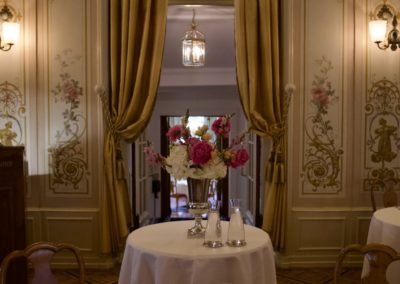 Grand Hotel Kronenhof Pontresina Engadin Switzerland Table