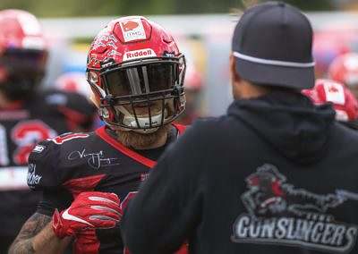 Suhl Gunslingers vs. Vogtland Rebels Closeup @mattishoots