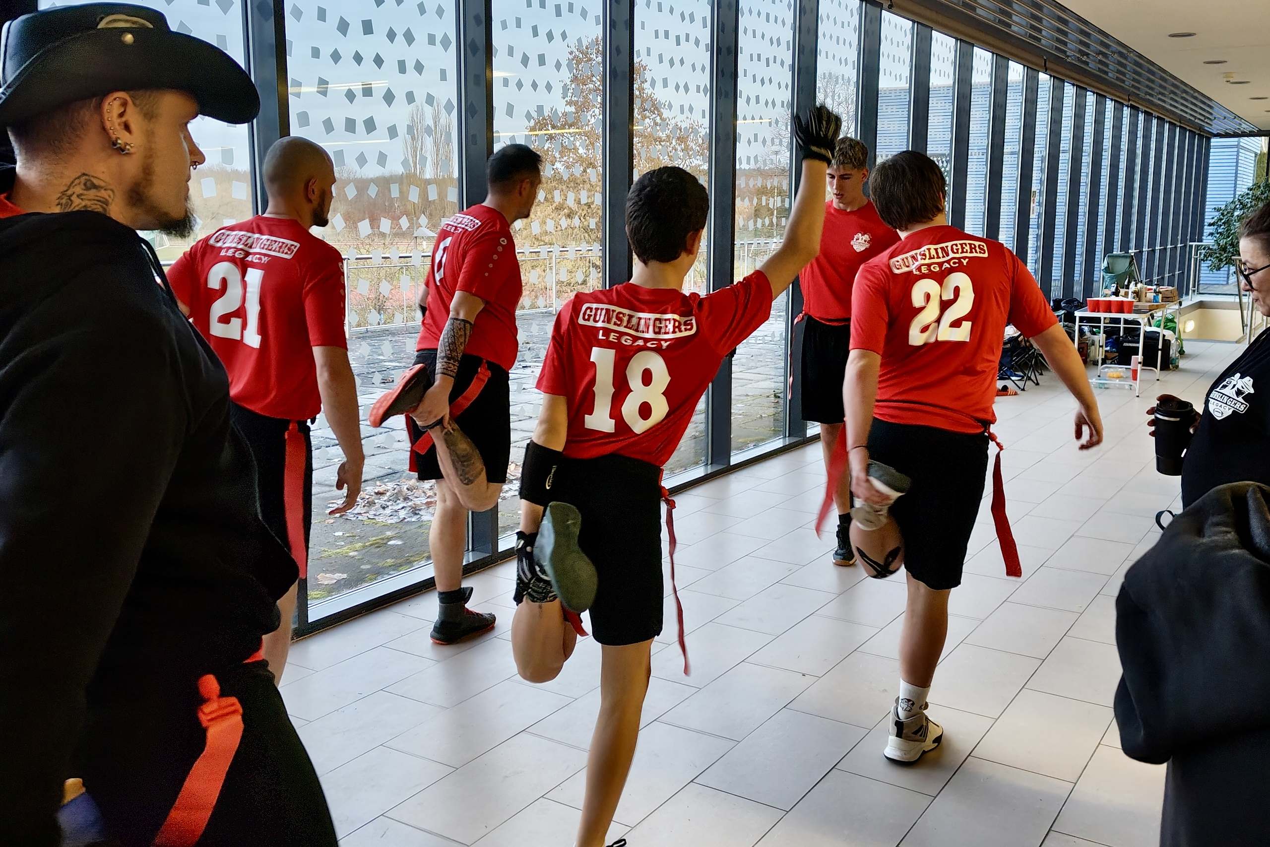 Snow Bowl 2026 Flag Football Suhl Gunslingers Legacy Warm-up